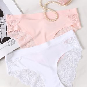 Dvojbalenie nohavičiek A Touch Of Fused Bikini - ružová + biela