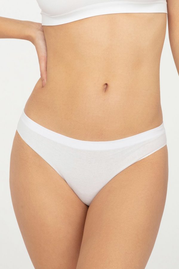 Biele nohavičky Mini Bikini Cotton