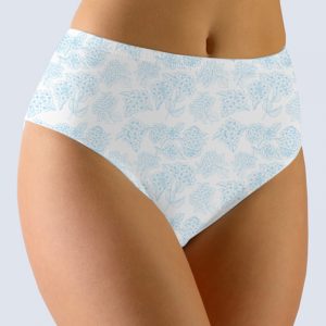 Bielo-modré kvetované nohavičky 11064