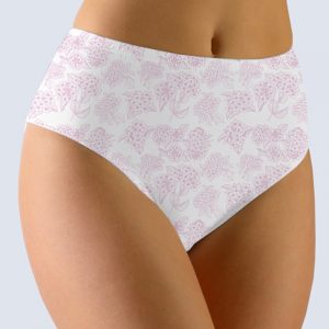 Bielo-ružové kvetované nohavičky 11064