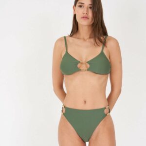 Zelené nevystužené bikiny Carol