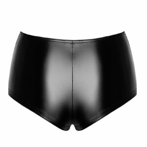 Čierne latexové šortky Mysteria F335