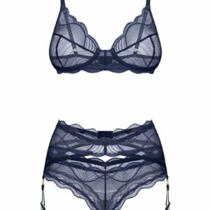 Tmavomodré trojdielny set Nighty Blue
