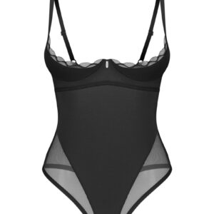 Čierne crotchless body Stelisa