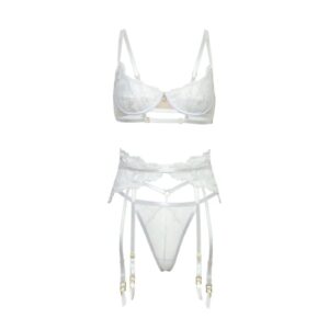 Biely trojdielny set Portia