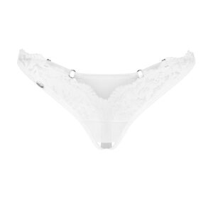 Biele crotchless tangá Arrowel